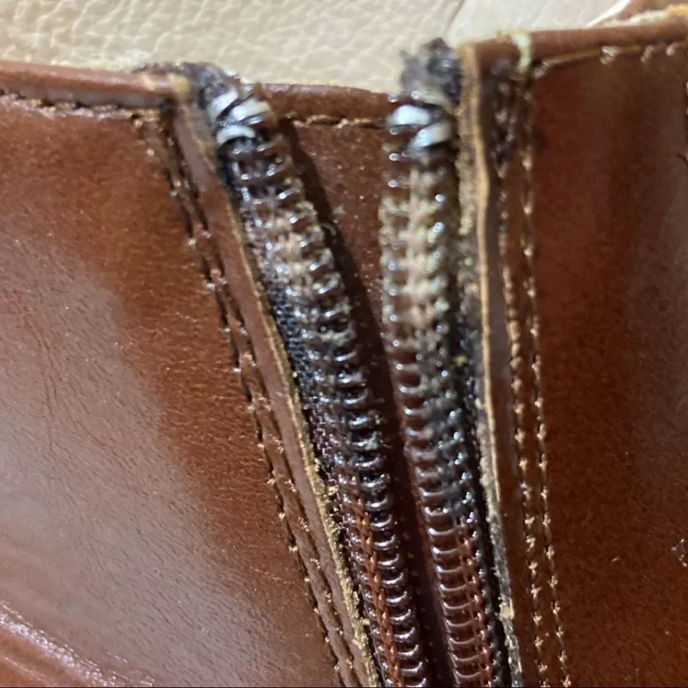 🥾 Alegria By PG Lite Eliza Dark Academia Leather Chestnut Luster Chunky Boots - Picture 9 of 13